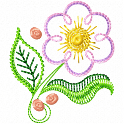 Flowers Embroidery Design 6 Flowers Embroidery Design 6
